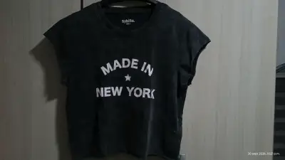 Polera Negra Sybilla 'Made in New York' Talla L - miniatura 2