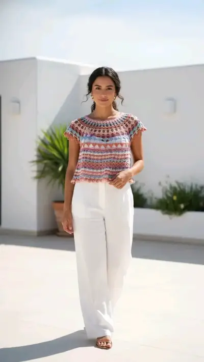 Blusa tejida crochet - miniatura 3