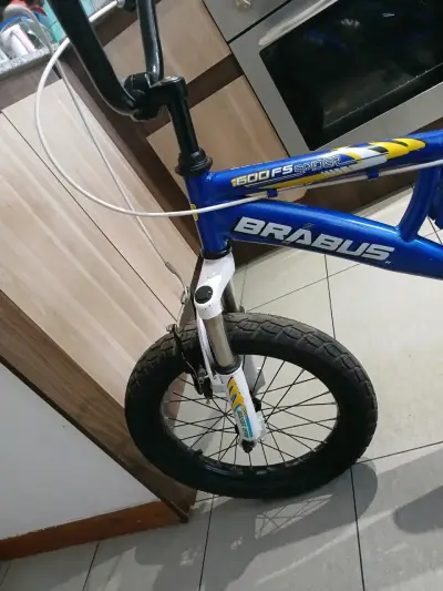 Bicicleta Brabus 1600 FS Spider azul para niños - miniatura 1
