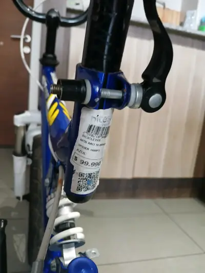Bicicleta Brabus 1600 FS Spider azul para niños - miniatura 2