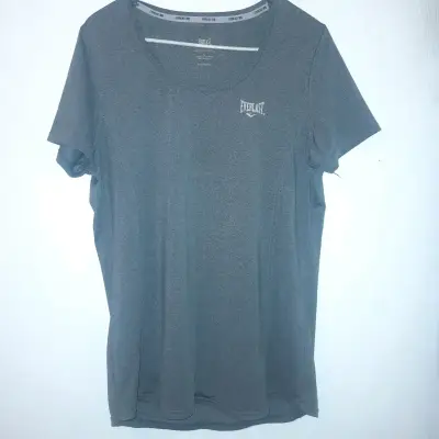 Polera deportiva gris Everlast para mujer - miniatura 1