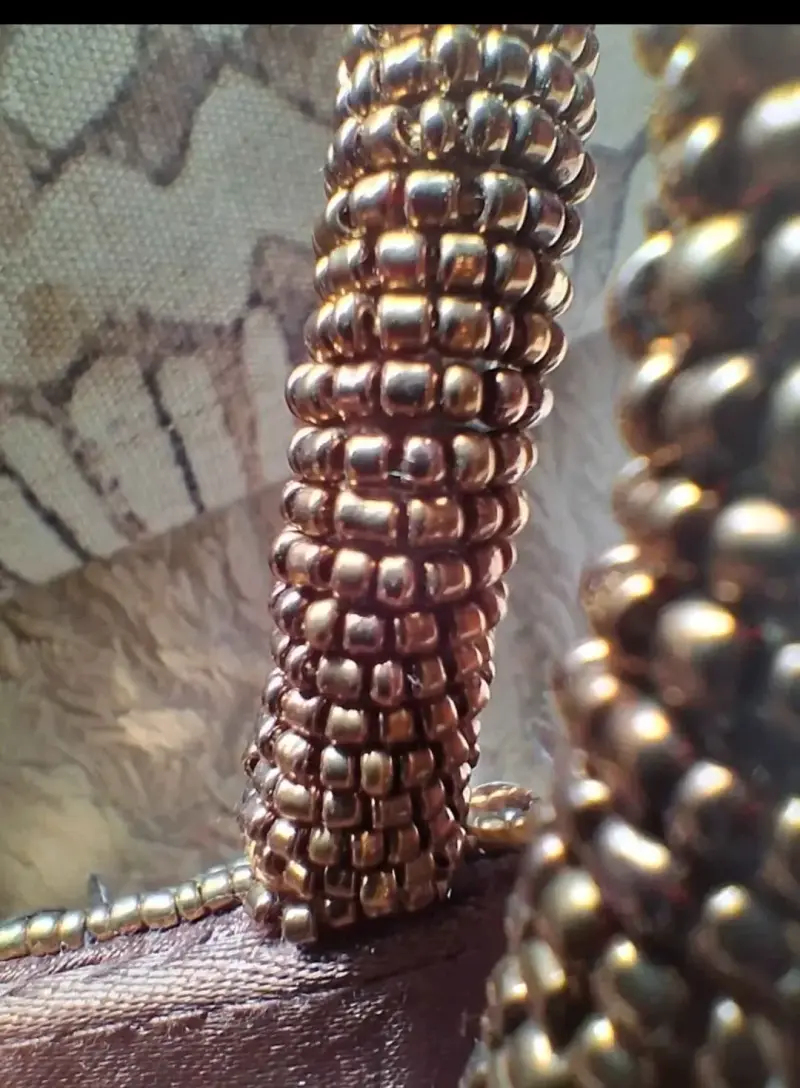 Cartera de mano con lentejuelas marrón elegante - 2