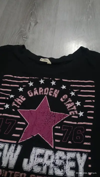 Polera negra estampada New Jersey - miniatura 3