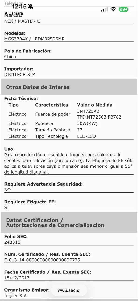 Televisor LED Master-G de 32 pulgadas - 2