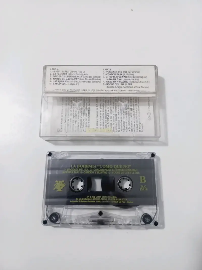 Cassette La Bohemia Folk Rock Boliviano - 2