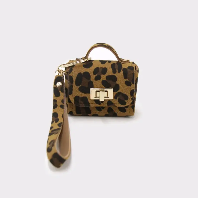 Llavero Mini Bolso Estampado Leopardo - 3