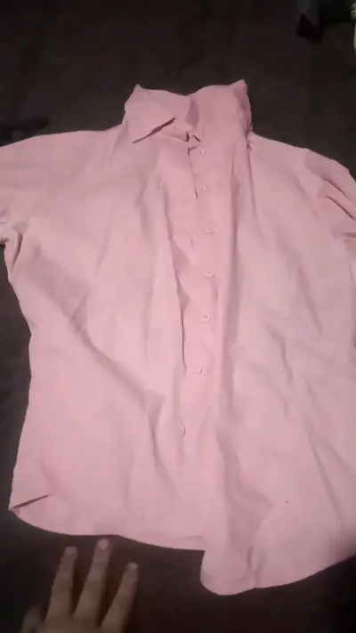 Camisa rosada de manga corta para mujer - miniatura 1