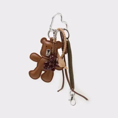 Llavero Colgante Oso Marrón con Accesorios - miniatura 1