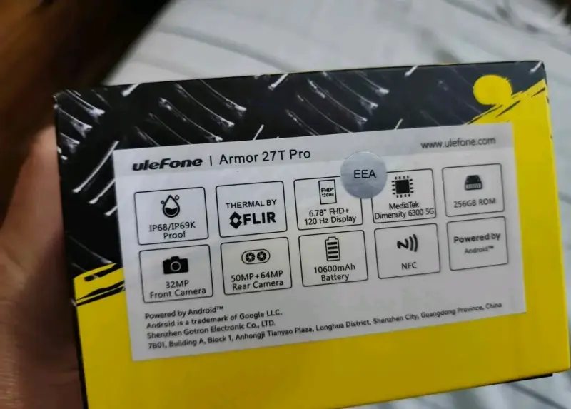 Smartphone Ulefone Armor 27T Pro con cámara térmica - 3
