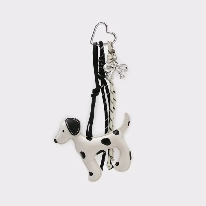 Llavero de perro con diseño de lunares - 1