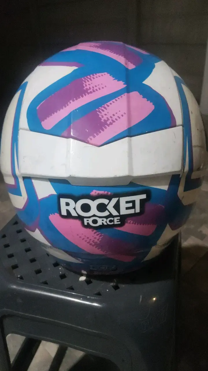 Casco de moto Rocket Force con diseño colorido - 3