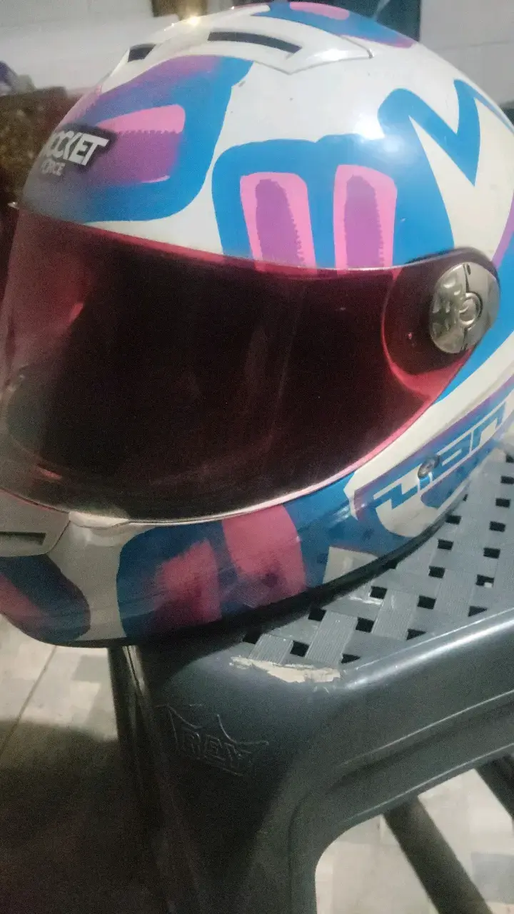 Casco de moto Rocket Force con diseño colorido - 4