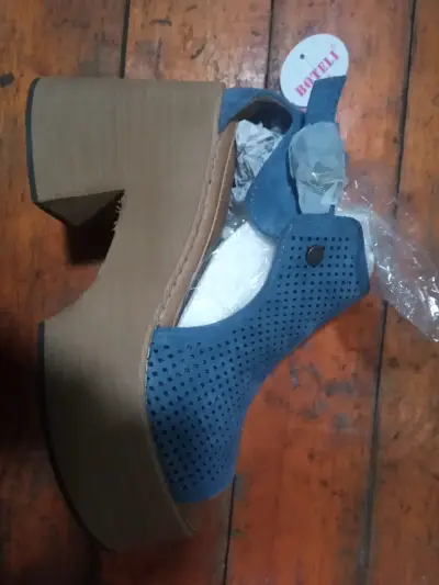 Botines de cuero marrón con tacón - miniatura 6