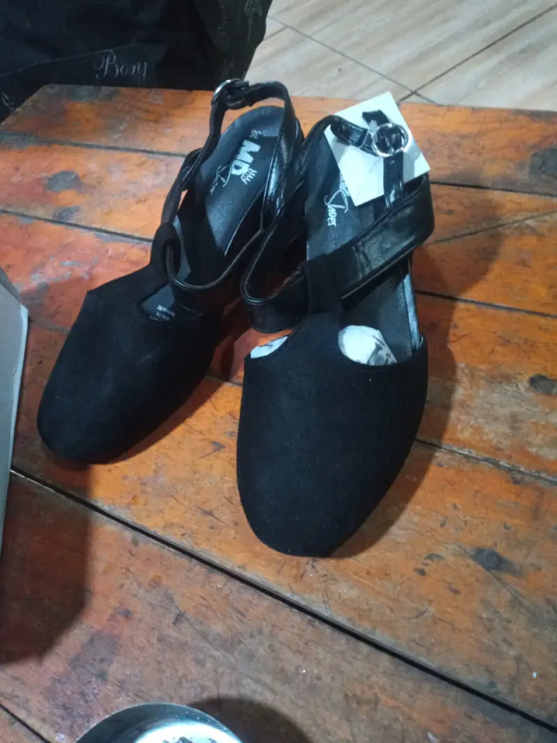 Botines de cuero burdeos con plataforma - 1