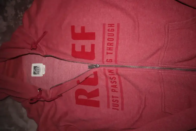 Polerón con capucha Reef rojo para hombre - 2
