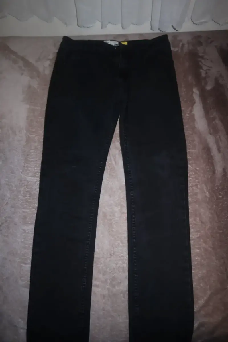 Jeans skinny negros talla 44 para hombre - 2