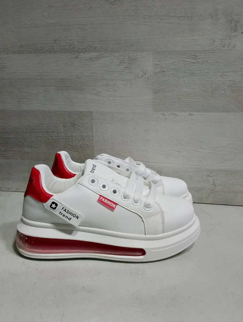 Zapatillas blancas con suela roja Fashion Trend - 2