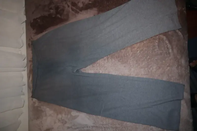 Pantalones de algodón gris para hombre - 1