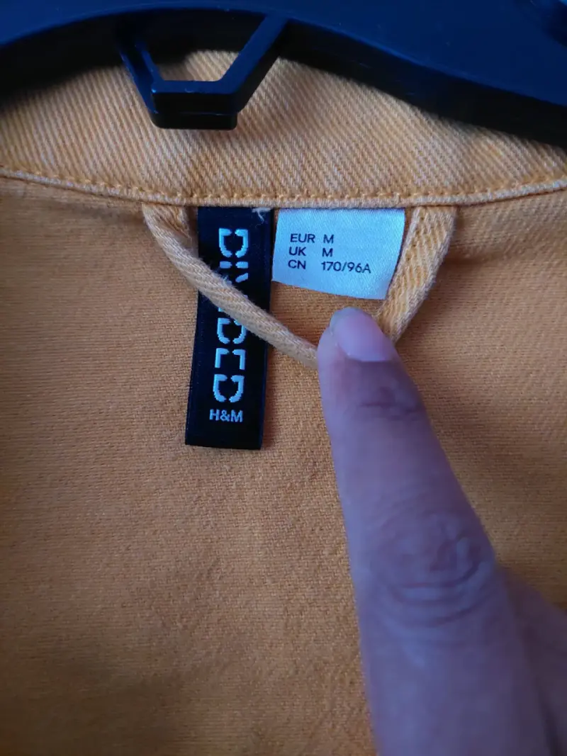 Chaqueta de mezclilla mostaza H&M - 2