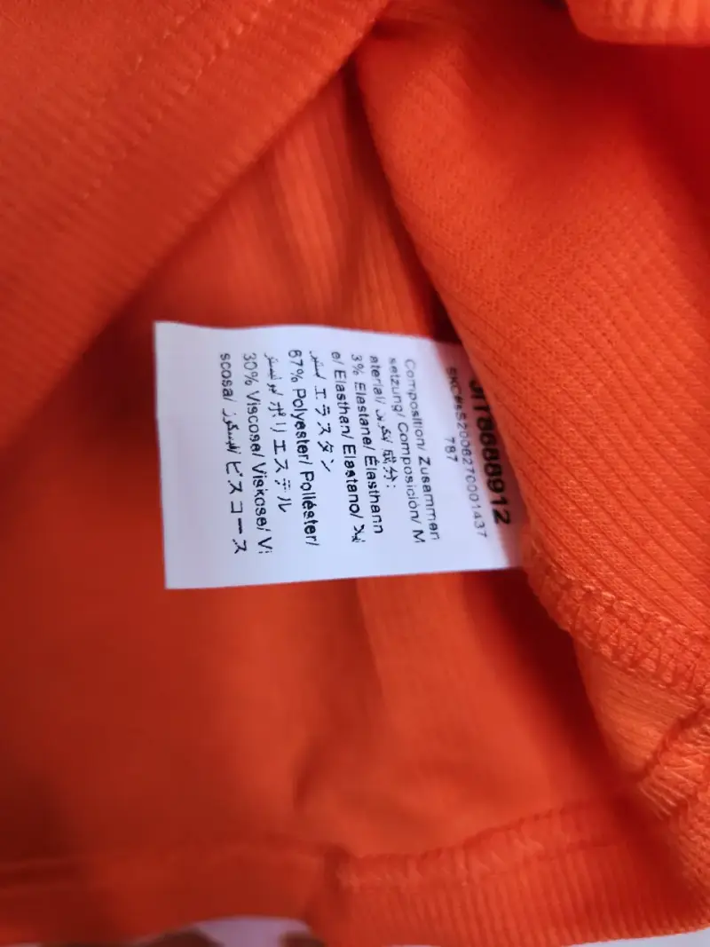 Polera Crop Top Naranja Mujer - 5