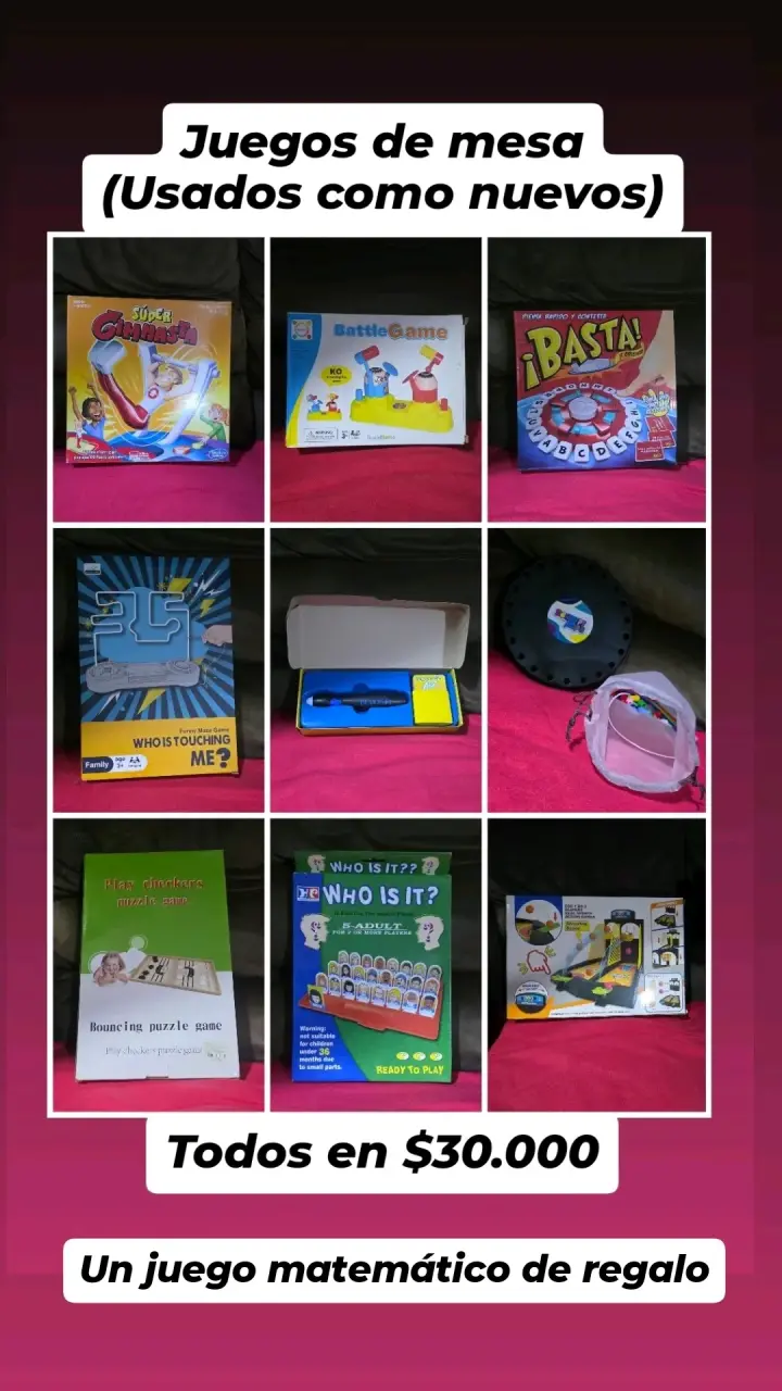 Lote de juegos de mesa usados - 1