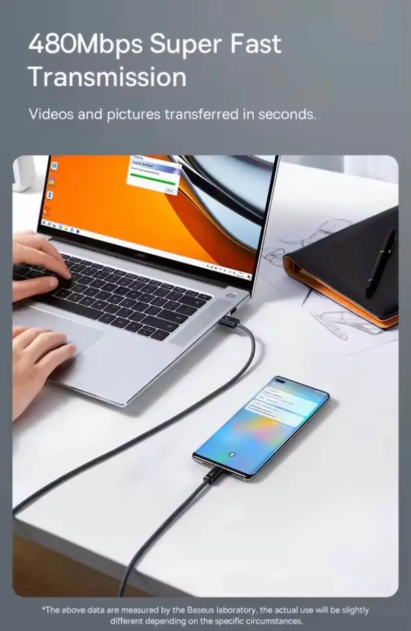 Cable USB a USB-C 100W Baseus - 6