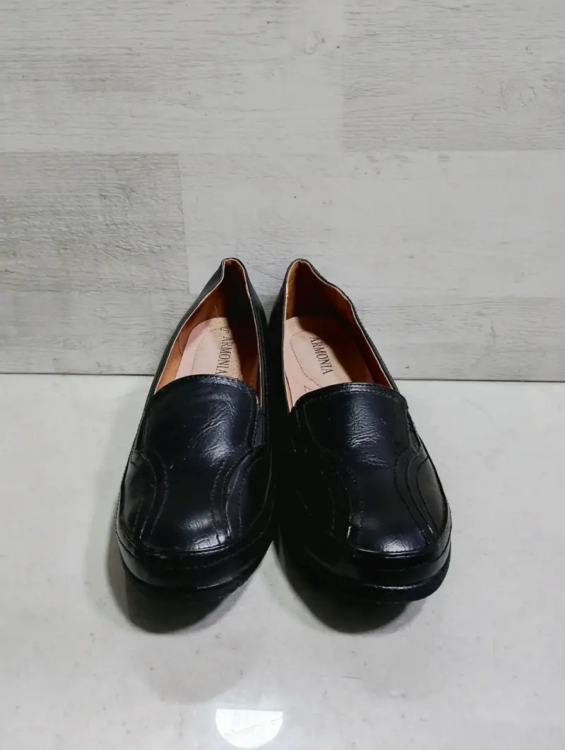 Zapatos de cuero negro para mujer Armonía