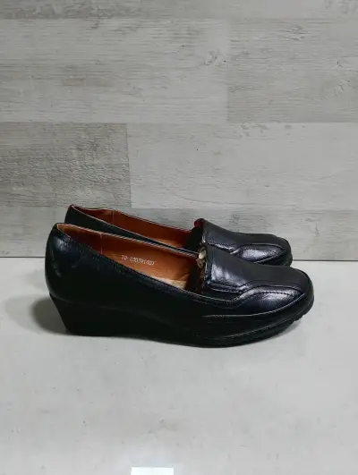 Zapatos de cuero negro para mujer Armonía - miniatura 2