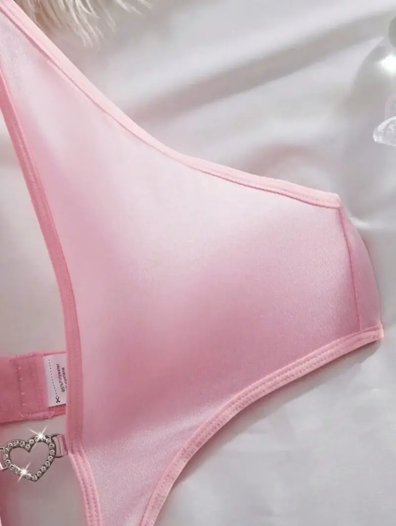 Body rosa de encaje con diseño sexy - 3