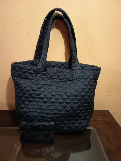 Bolso Steve Madden negro acolchado con monedero - miniatura 1