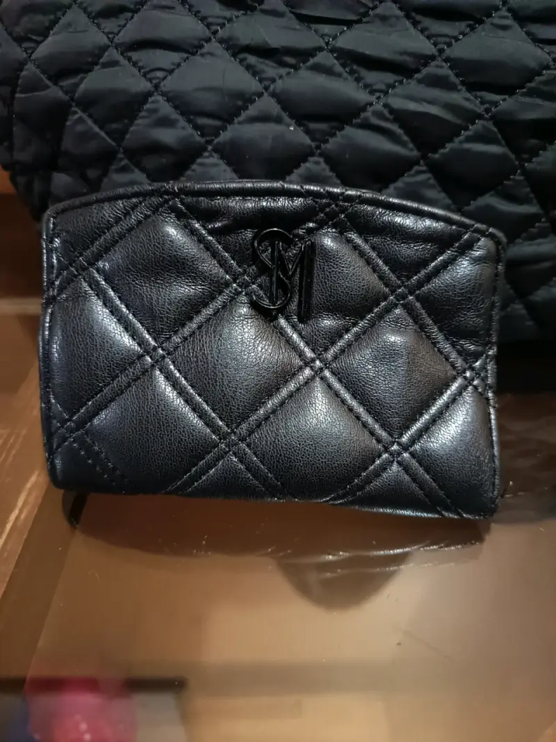 Bolso Steve Madden negro acolchado con monedero - 3