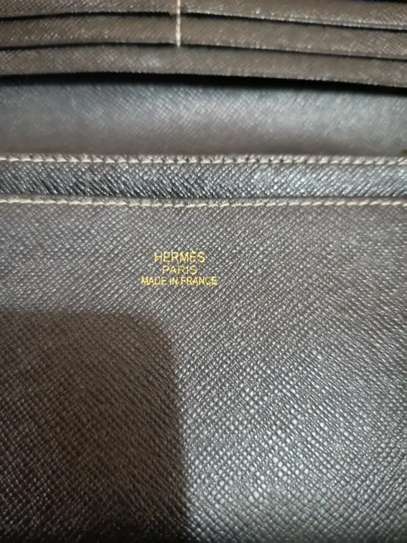 Cartera  negra inspiración de alta calidad Hermès - 4