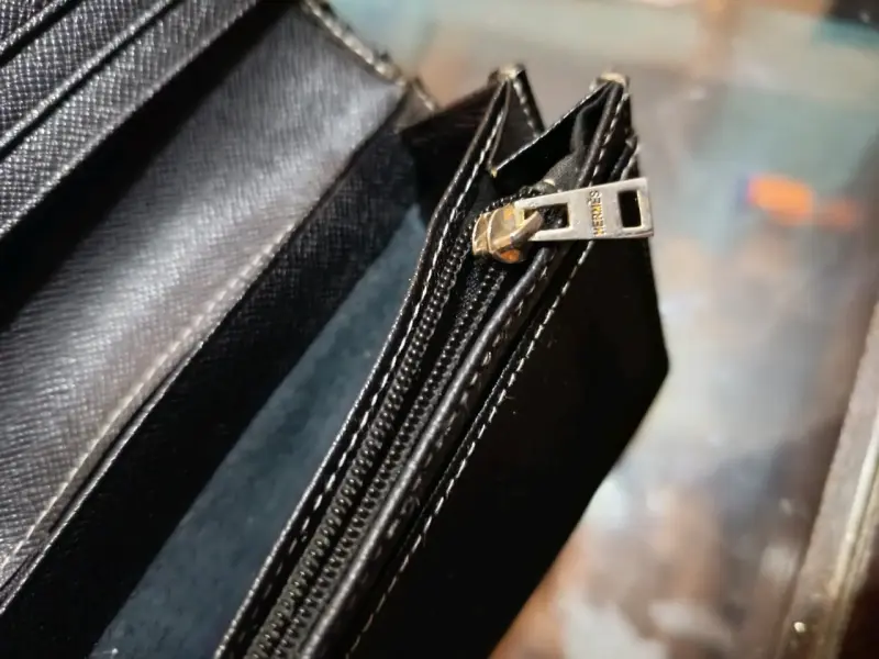 Cartera  negra inspiración de alta calidad Hermès - 5