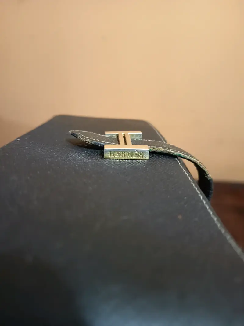 Cartera  negra inspiración de alta calidad Hermès - 6