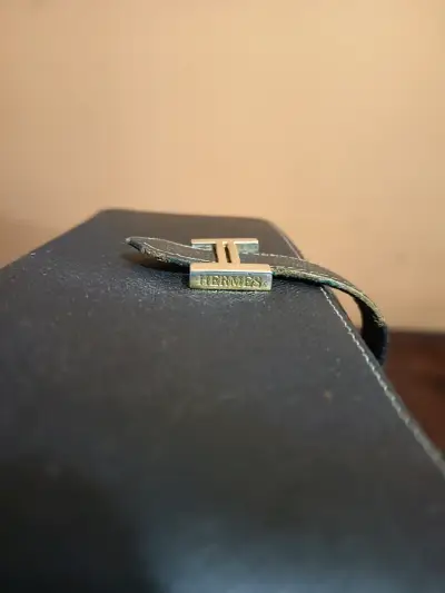 Cartera  negra inspiración de alta calidad Hermès - miniatura 6