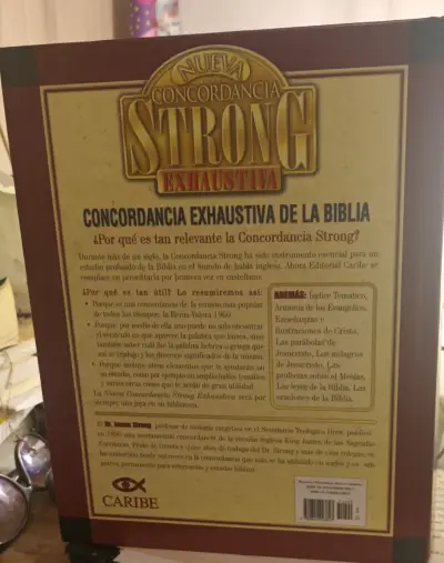 Concordancia Exhaustiva de la Biblia Nueva Strong - miniatura 1