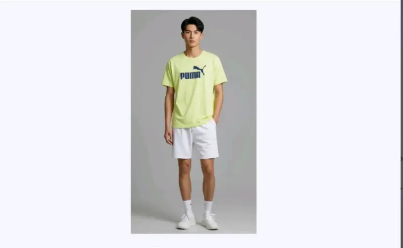 Polera amarilla y Short blanco. Dos prendas. - 2