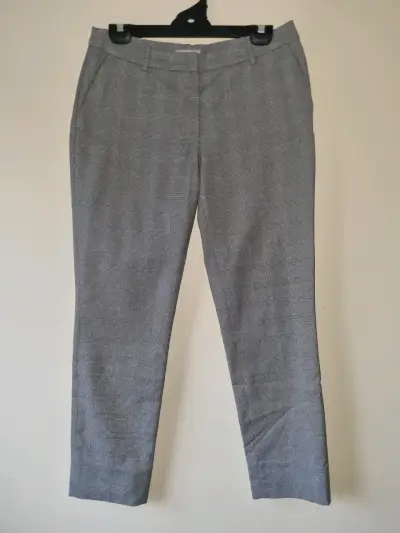 Pantalones de vestir a cuadros grises talla 38 - miniatura 1