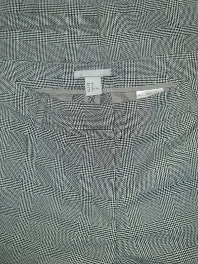 Pantalones de vestir a cuadros grises talla 38 - miniatura 4