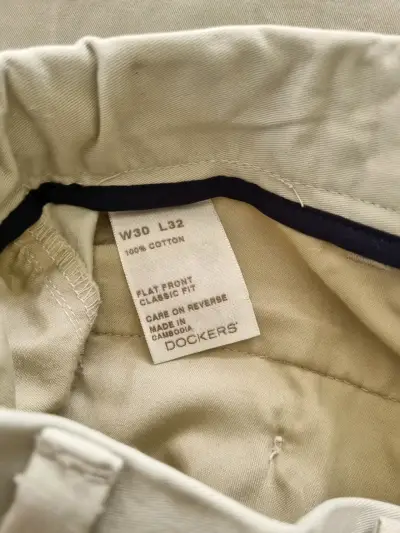 Pantalones Dockers beige Classic fit - miniatura 4