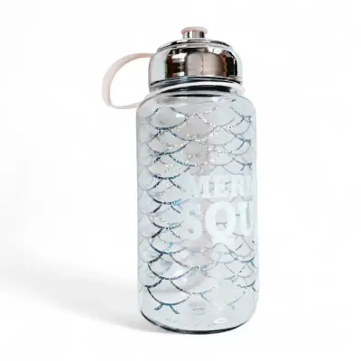 Botella de Agua Transparente Mermaid Squad 1 lt - miniatura 1