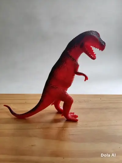Figura de dinosaurio T-Rex rojo para niños - miniatura 1