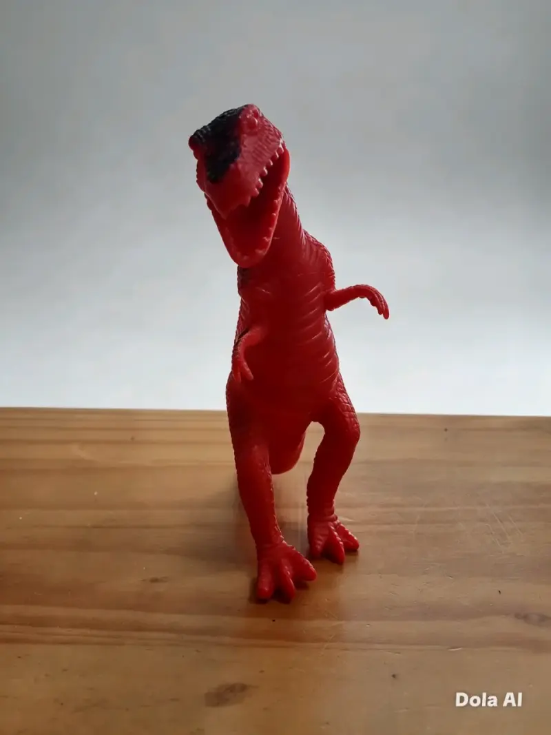 Figura de dinosaurio T-Rex rojo para niños - 2