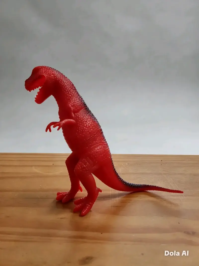 Figura de dinosaurio T-Rex rojo para niños - 3