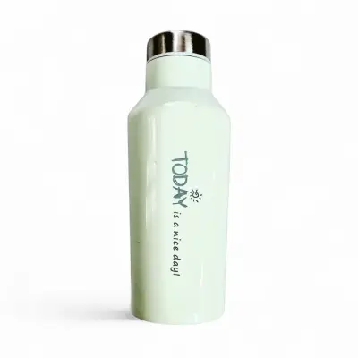 Botella térmica verde claro  tapa metálica 500 ml - miniatura 1