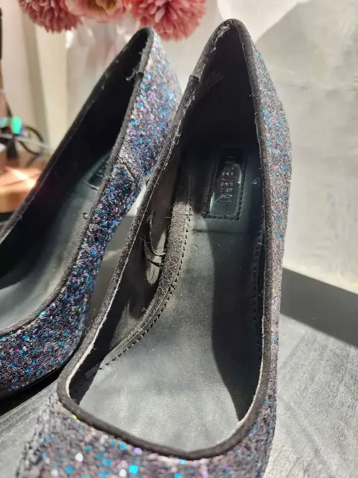 Zapatos de Tacón Alto con Brillo para Mujer - 3