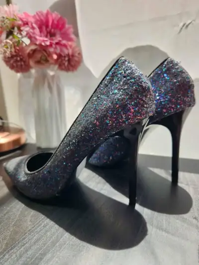 Zapatos de Tacón Alto con Brillo para Mujer - miniatura 4