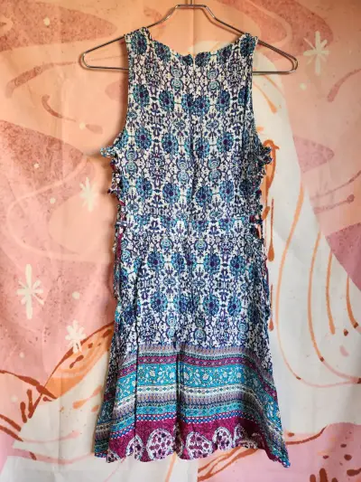 Vestido estampado bohemio sin mangas - miniatura 6