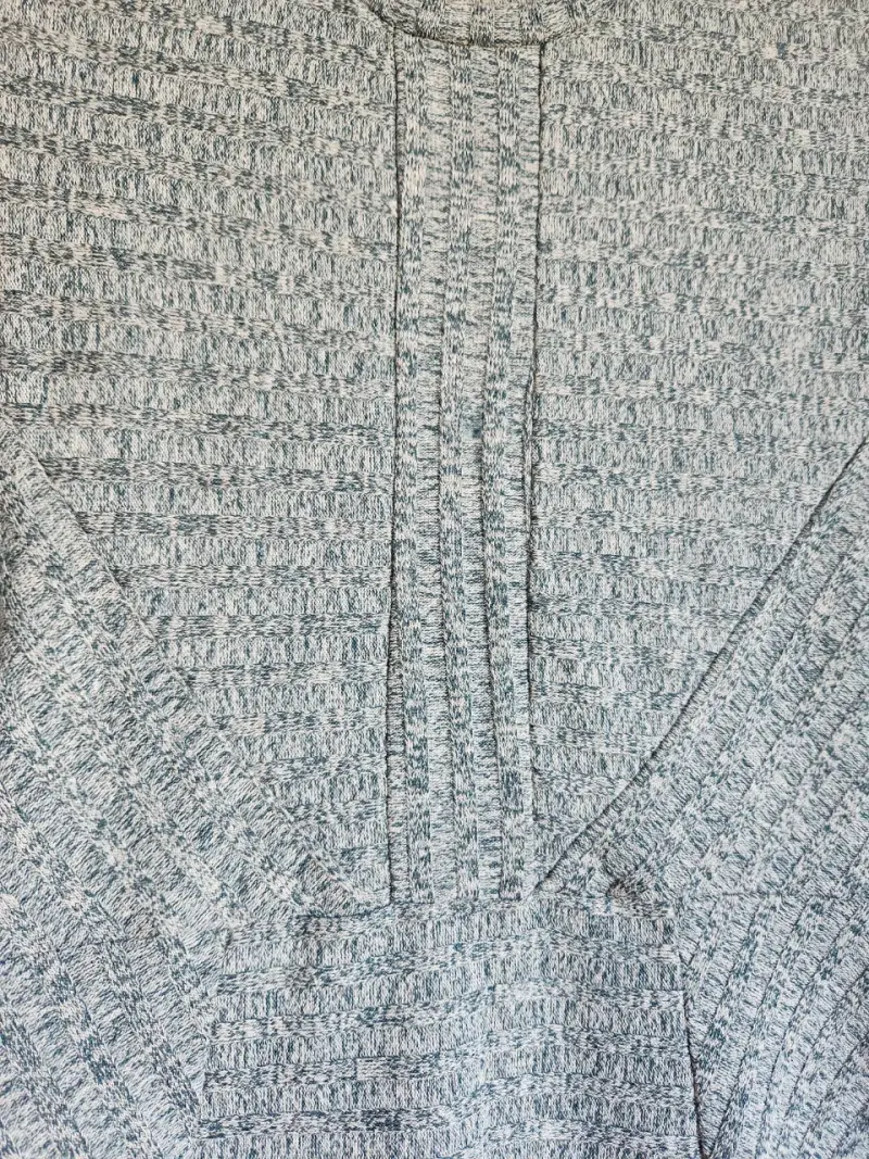 Vestido gris de manga tres cuartos para mujer - 3