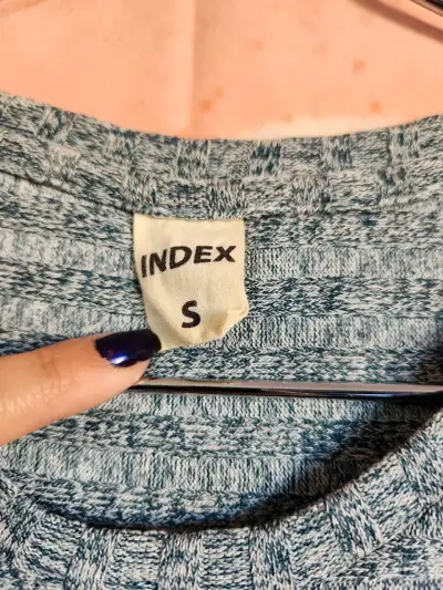 Vestido gris de manga tres cuartos para mujer - miniatura 4